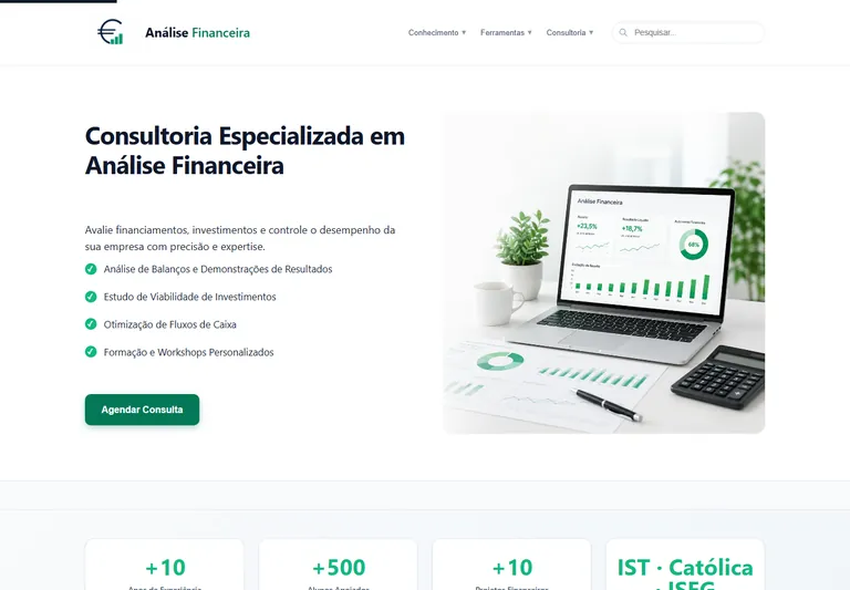 Análise Financeira homepage