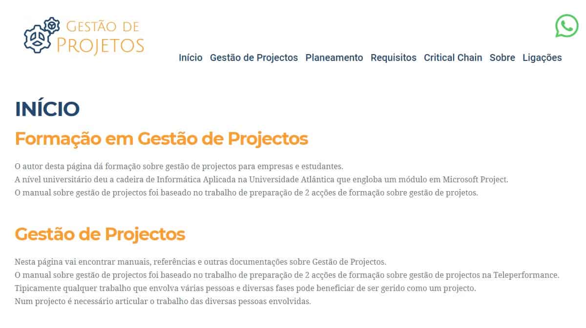 Gestão de Projetos