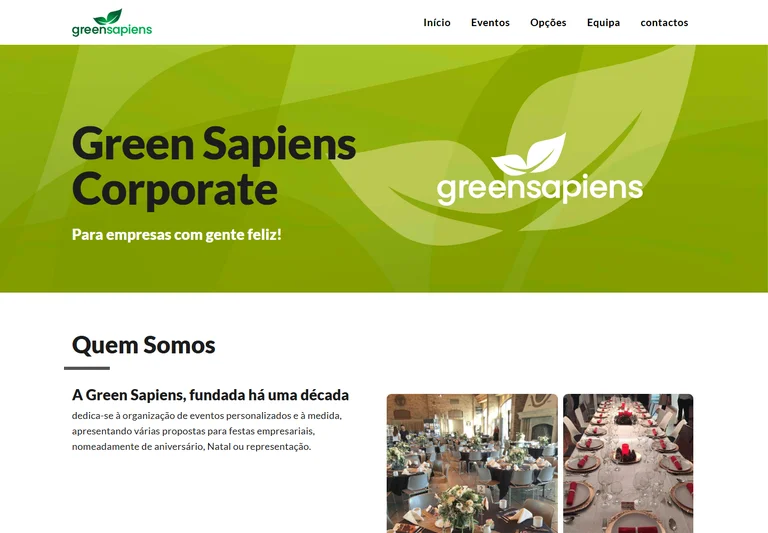 Homepage of greensapiens.events