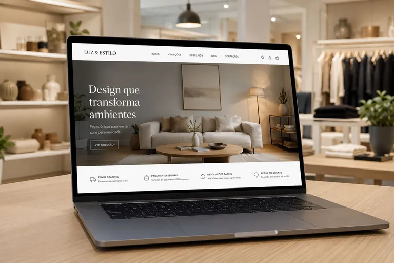 Online store example created by 1000sites
