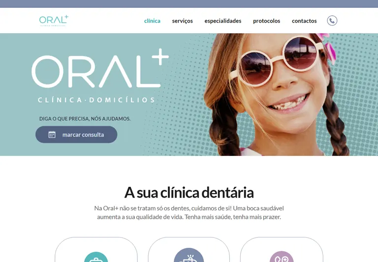 Página inicial da OralMais
